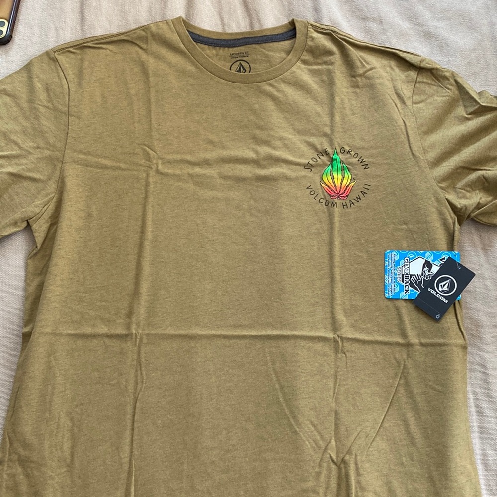 Volcom hawaii tee shirt new stone grown pakalolo herb hemp